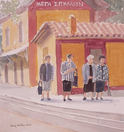 Abstieg bei Megaspilaion, 2002 von Lucy Willis
